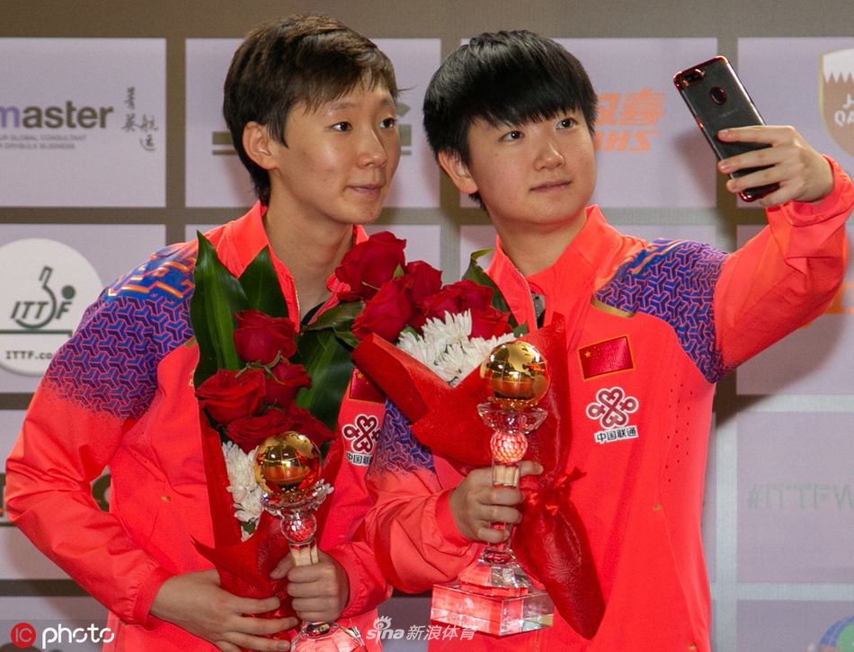卡乒赛王曼昱/孙颖莎女双夺冠