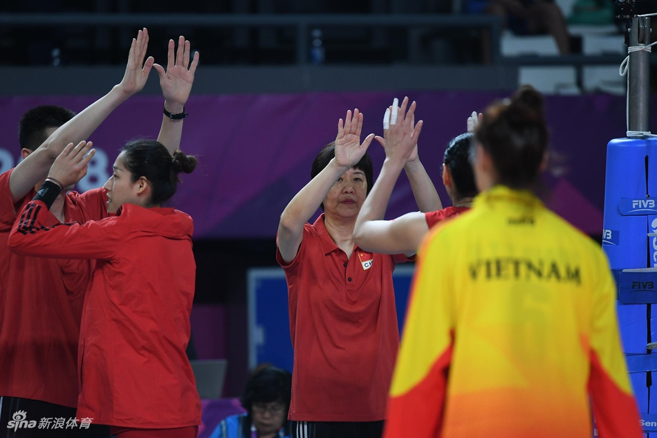 亚运中国女排横扫越南收获开门红
