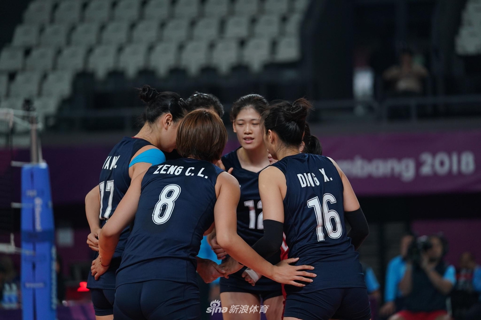 新浪体育直击中国女排完胜印度 小组头名出线