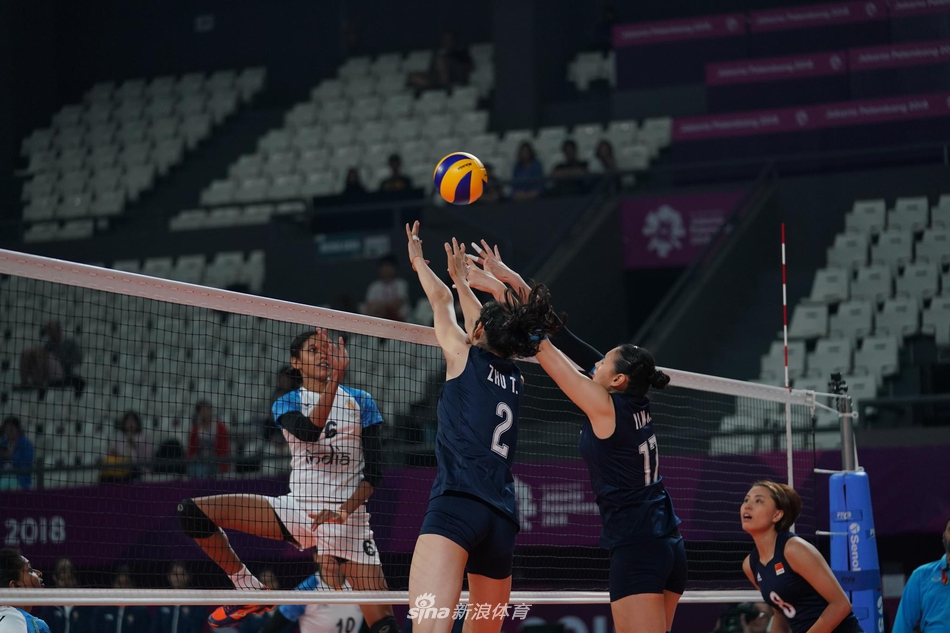 新浪体育直击中国女排完胜印度 小组头名出线