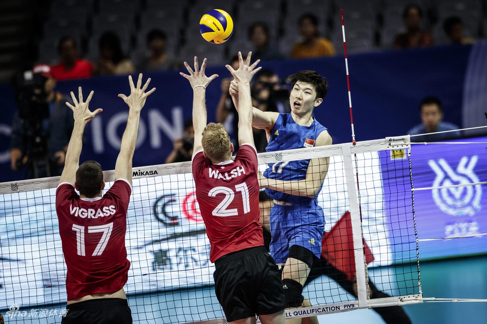 奥运资格赛中国男排2-3加拿大