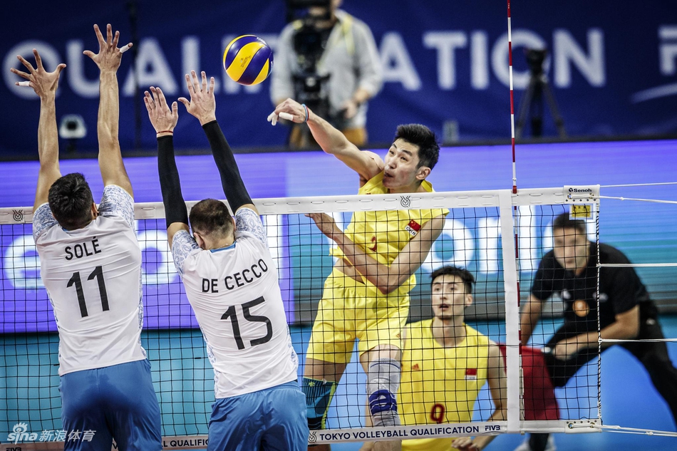奥运资格赛中国男排2-3阿根廷
