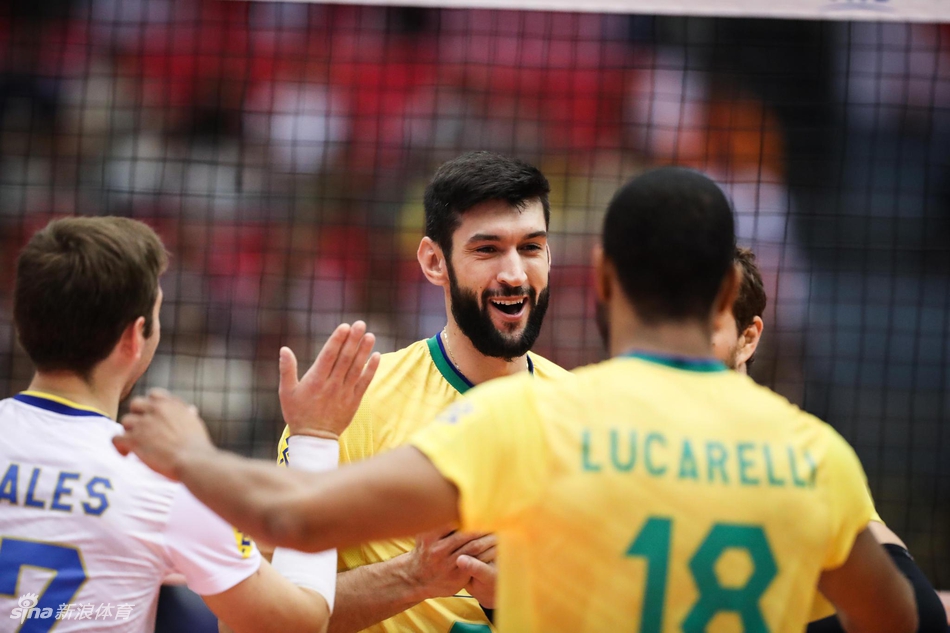 男排世界杯巴西男排提前一轮夺冠