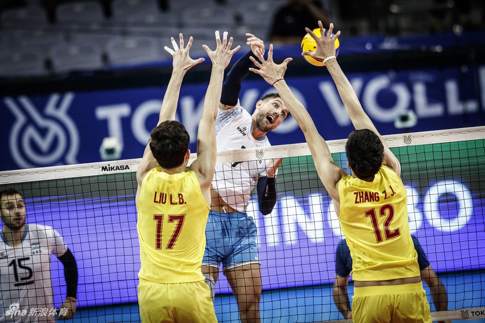 奥运资格赛中国男排2-3阿根廷