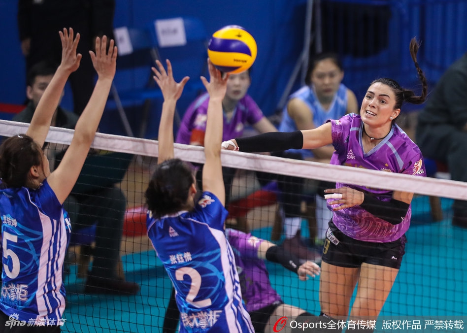 排超八强战上海女排2-3天津女排