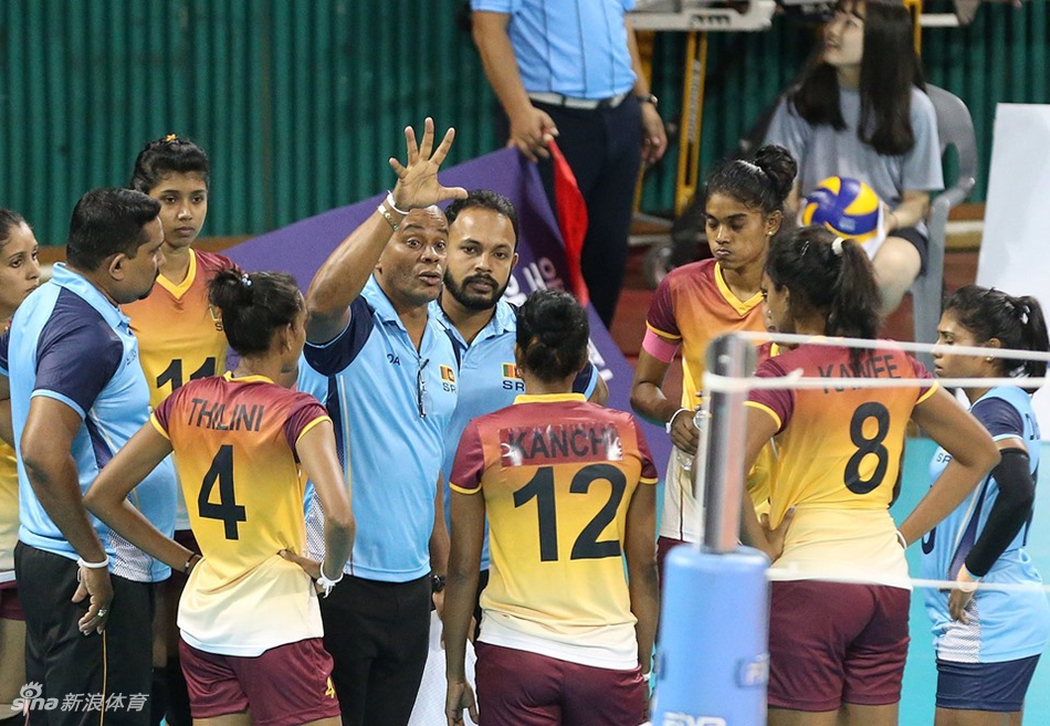 亚锦赛中国女排3-0斯里兰卡