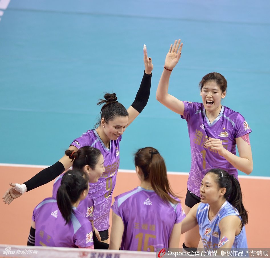 排超八强战江苏女排3-0天津女排