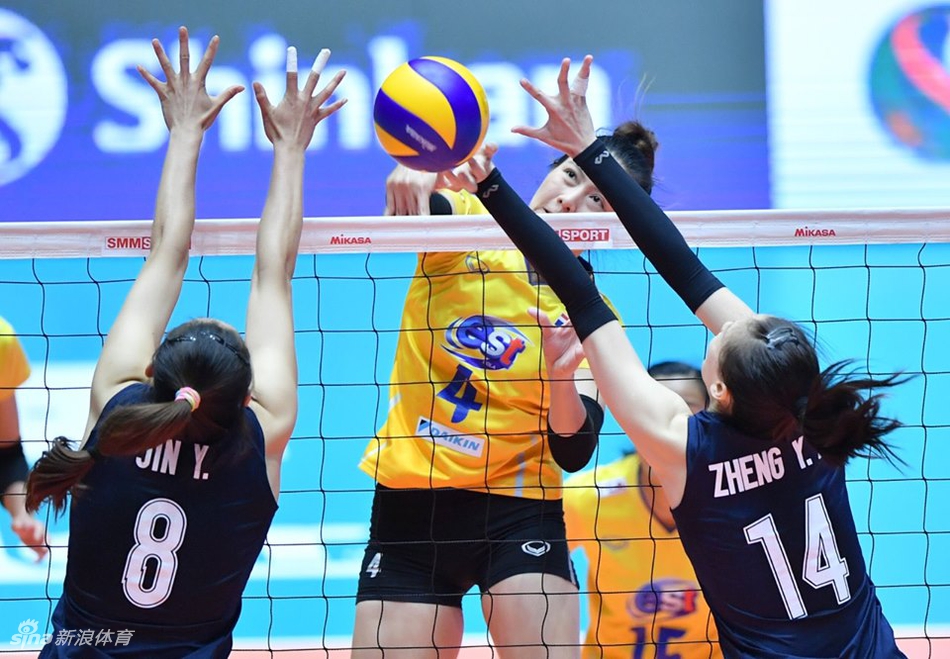 亚锦赛中国女排1-3泰国无缘决赛