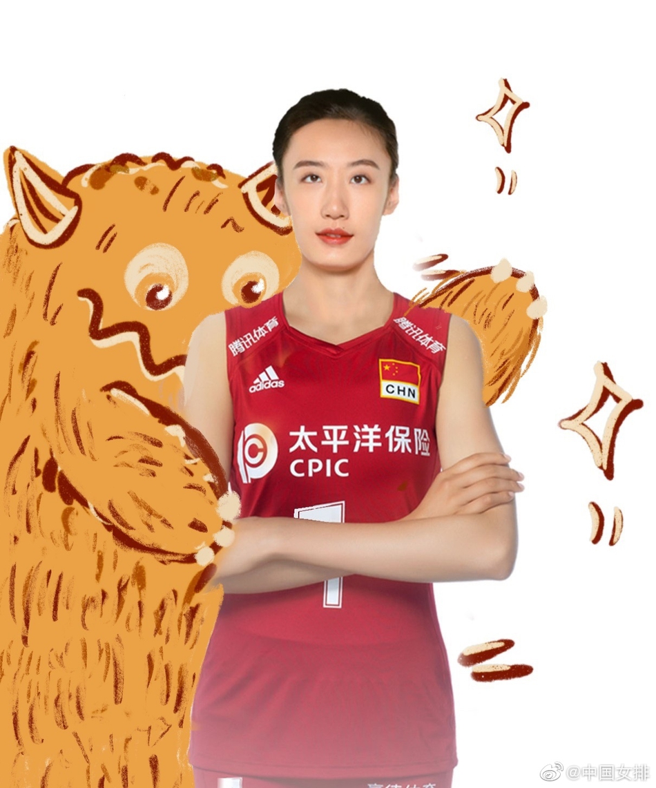 当中国女排遇上网红小怪兽