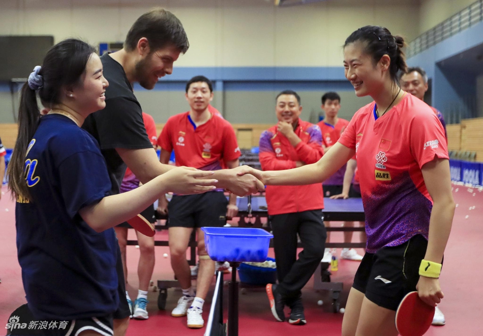 2019年中美乒乓球国家队合练