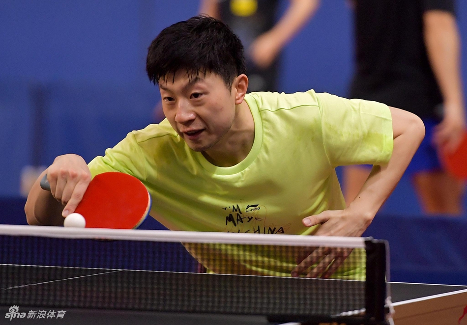 中国国家乒乓球队在多哈备战
