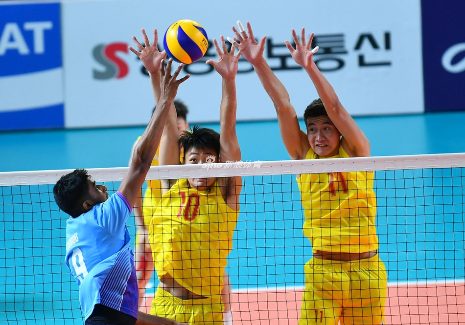 亚运会男排:中国3-1斯里兰卡