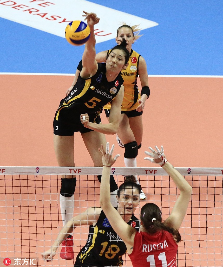 朱婷15分瓦基弗银行3-0土航