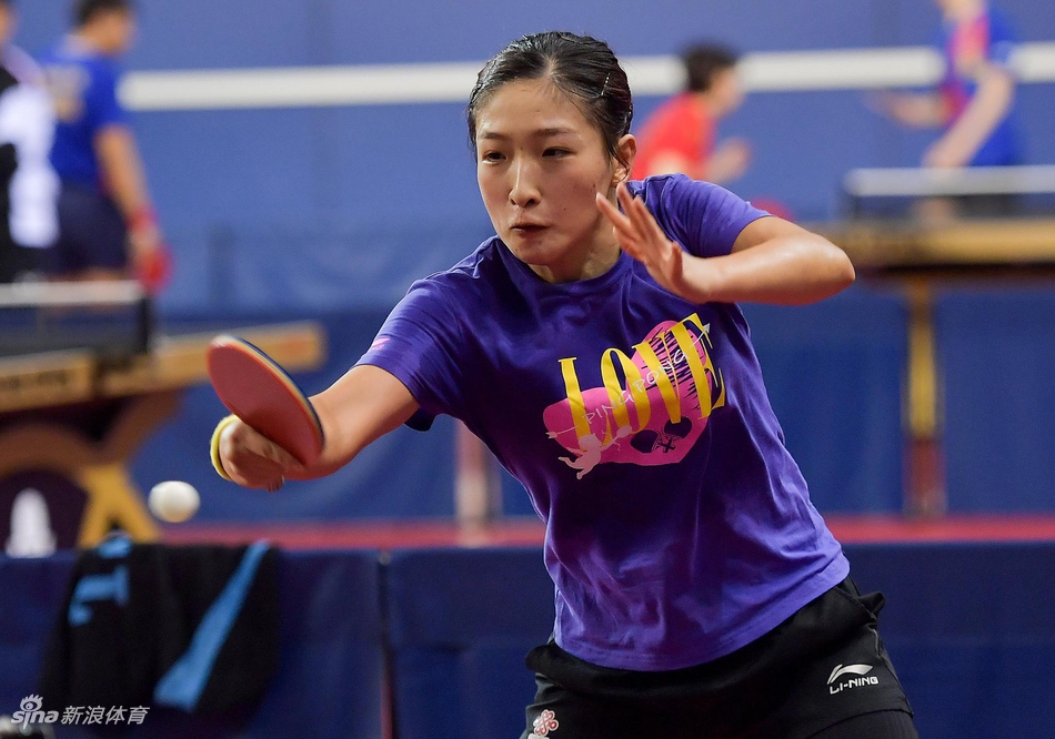 中国国家乒乓球队在多哈备战