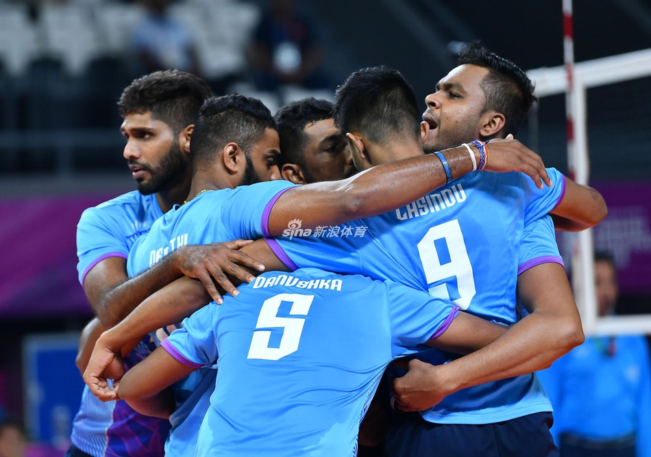 亚运会男排:中国3-1斯里兰卡