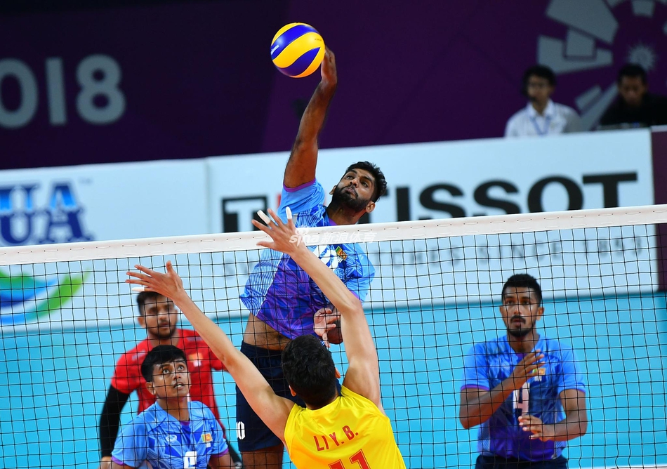 亚运会男排:中国3-1斯里兰卡