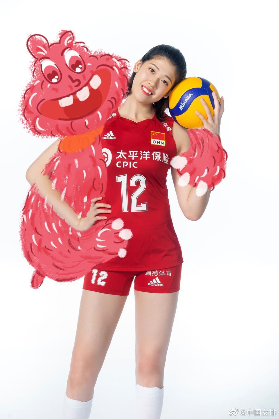 当中国女排遇上网红小怪兽