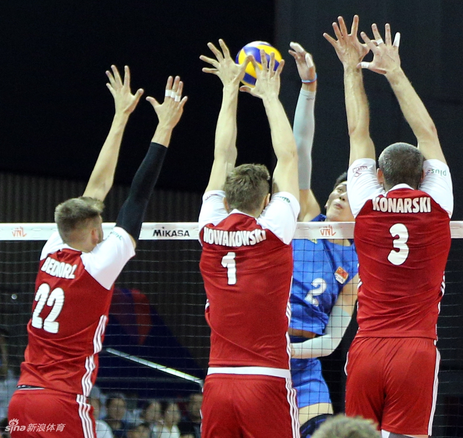世界男排联赛中国0-3波兰