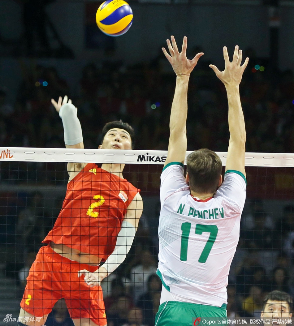 世界男排联赛中国3-0保加利亚