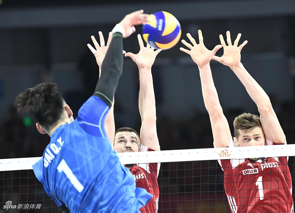 世界男排联赛中国0-3波兰