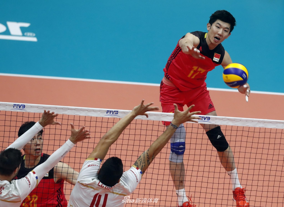 男排世锦赛中国队0-3不敌法国