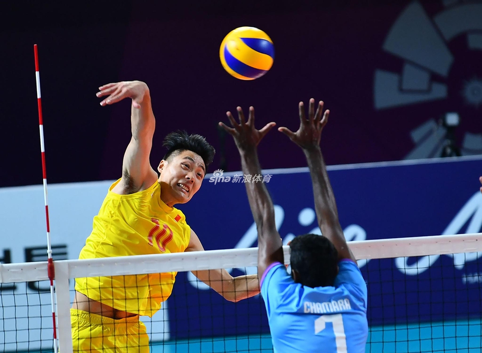 亚运会男排:中国3-1斯里兰卡