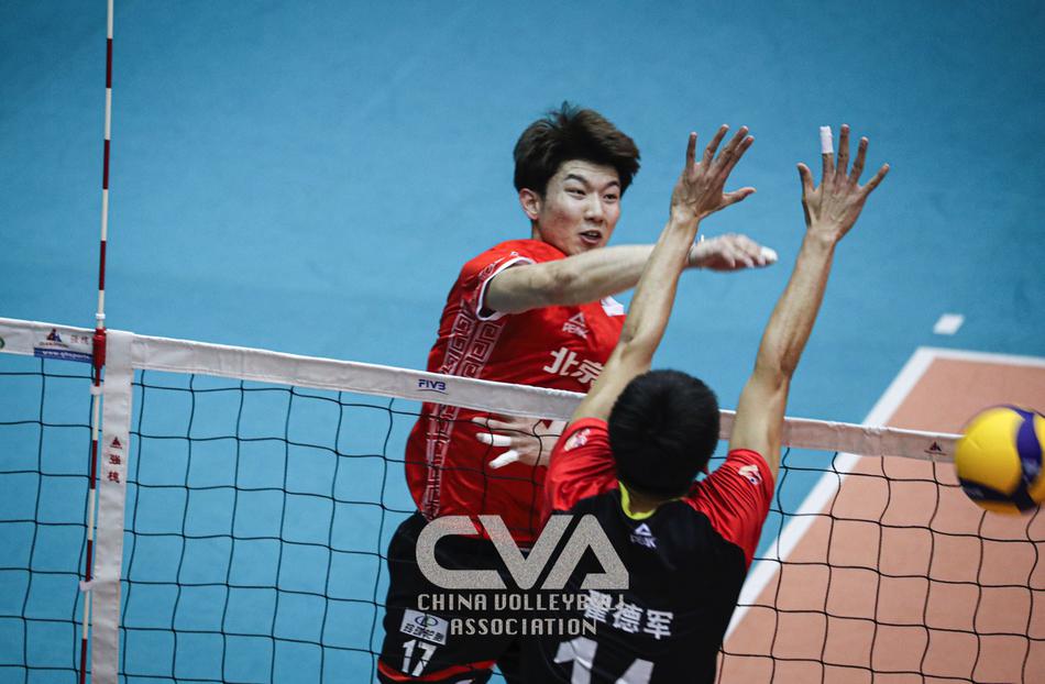 全锦赛北京男排3-2战胜山东