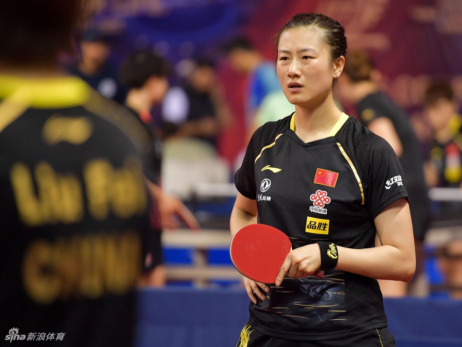 中国国家乒乓球队在多哈备战