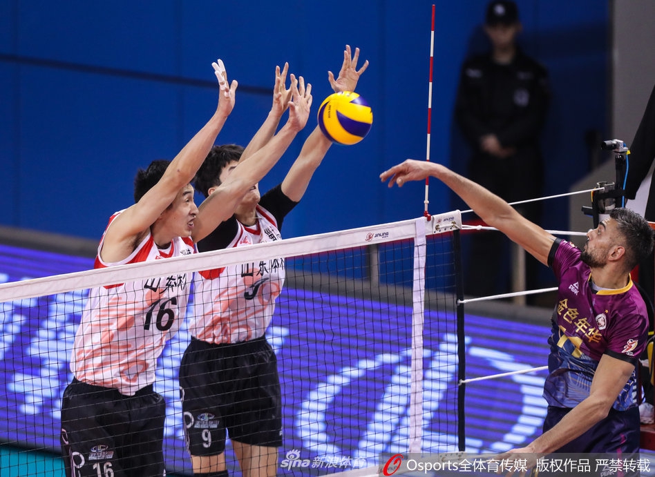 男排八强战上海男排3-1山东男排