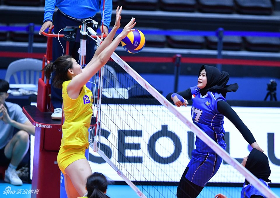 亚锦赛中国女排3-0印尼进八强