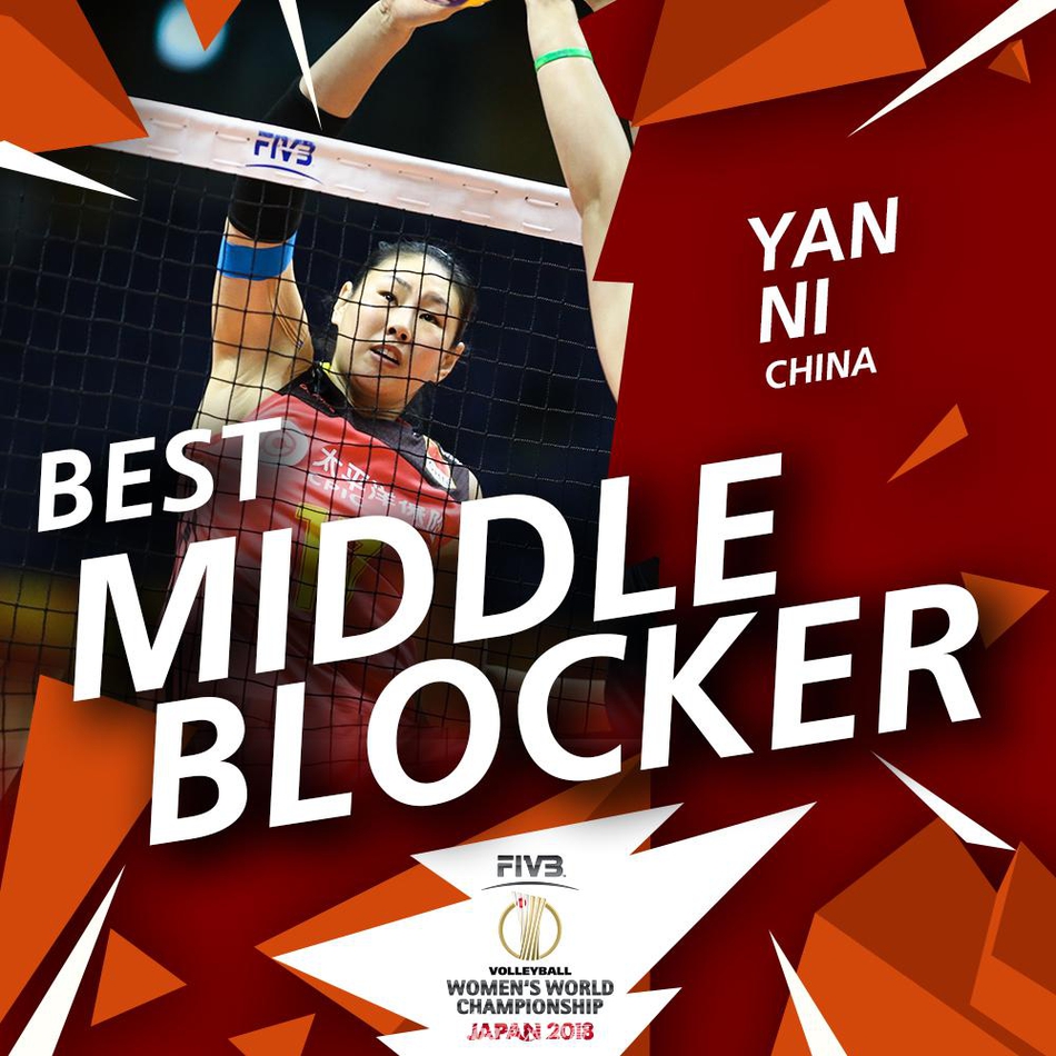 2018年女排世锦赛最佳阵容海报