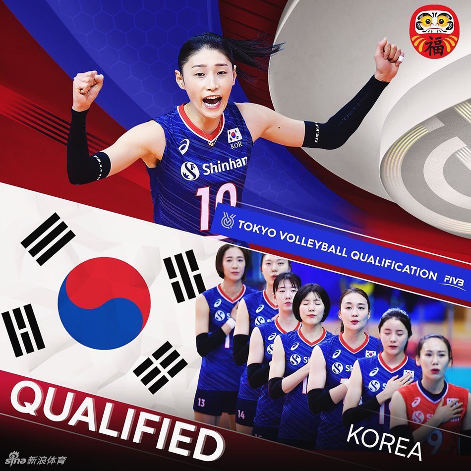 东京奥运会女排12强宣传海报