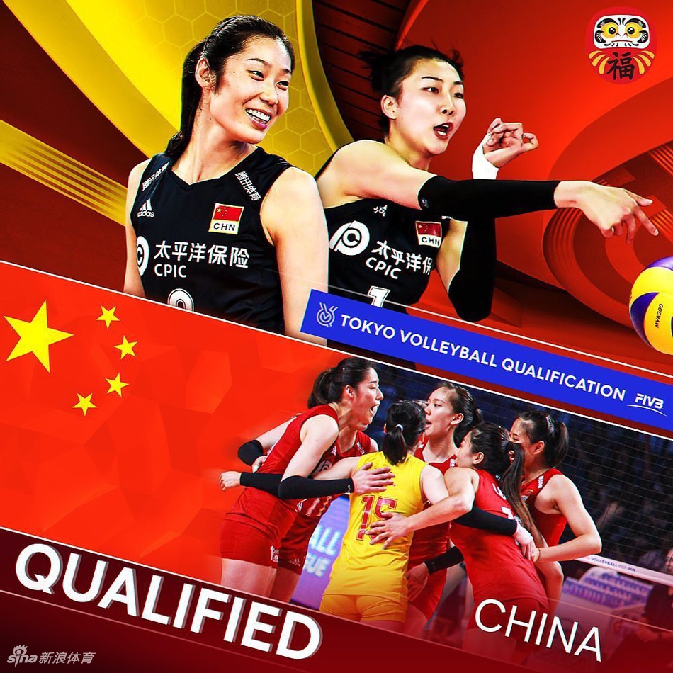 东京奥运会女排12强宣传海报