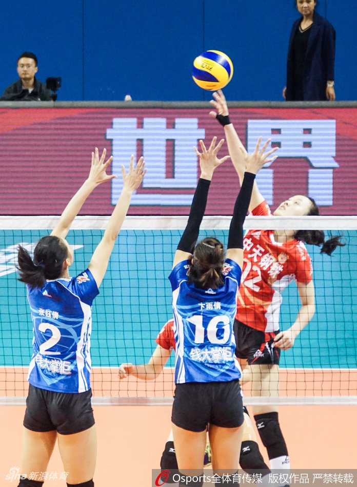 排超八强战上海女排3-2江苏女排