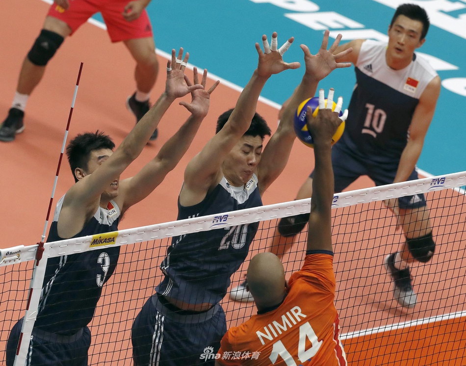 世锦赛中国男排1-3荷兰遭两连败