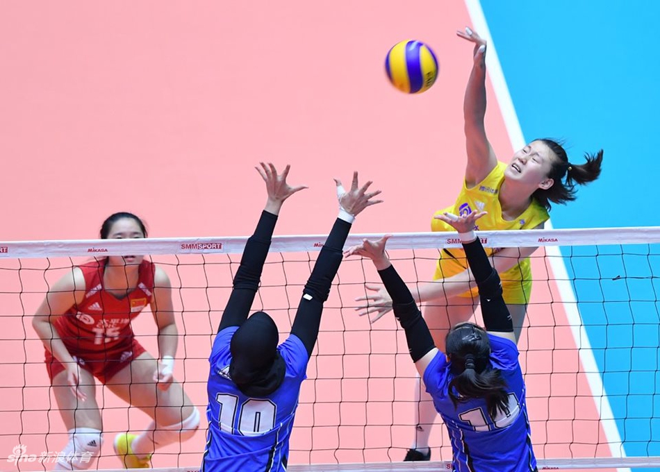 亚锦赛中国女排3-0印尼进八强