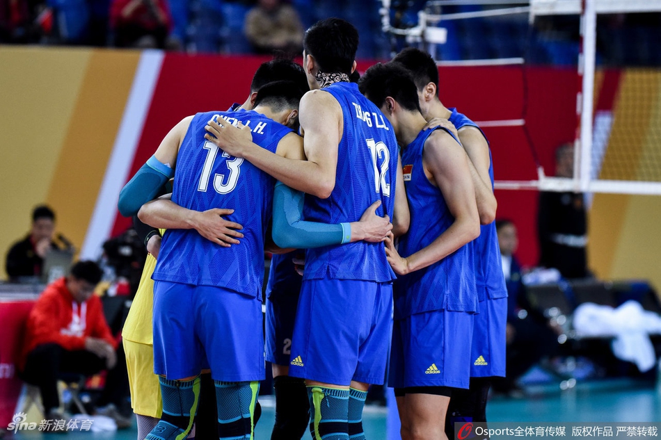 奥运资格赛中国男排3-2中国台北