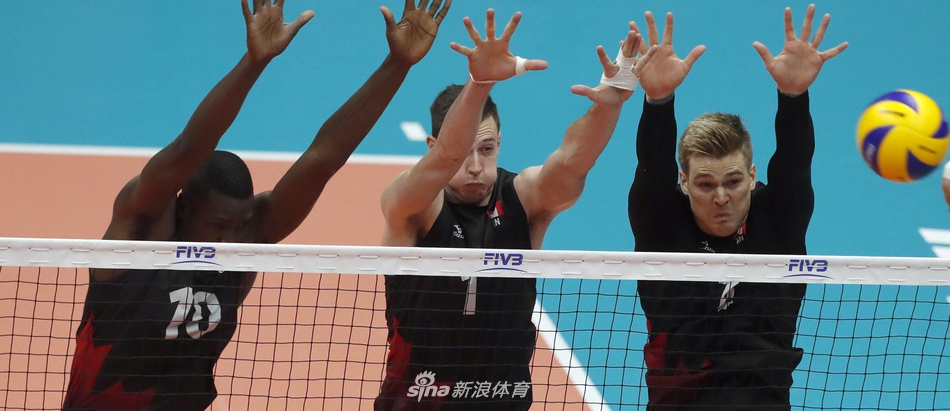 世锦赛中国男排1-3加拿大