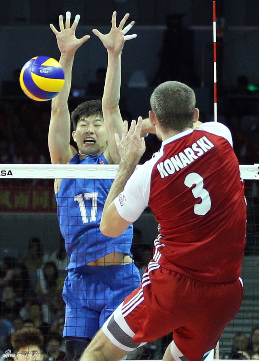 世界男排联赛中国0-3波兰