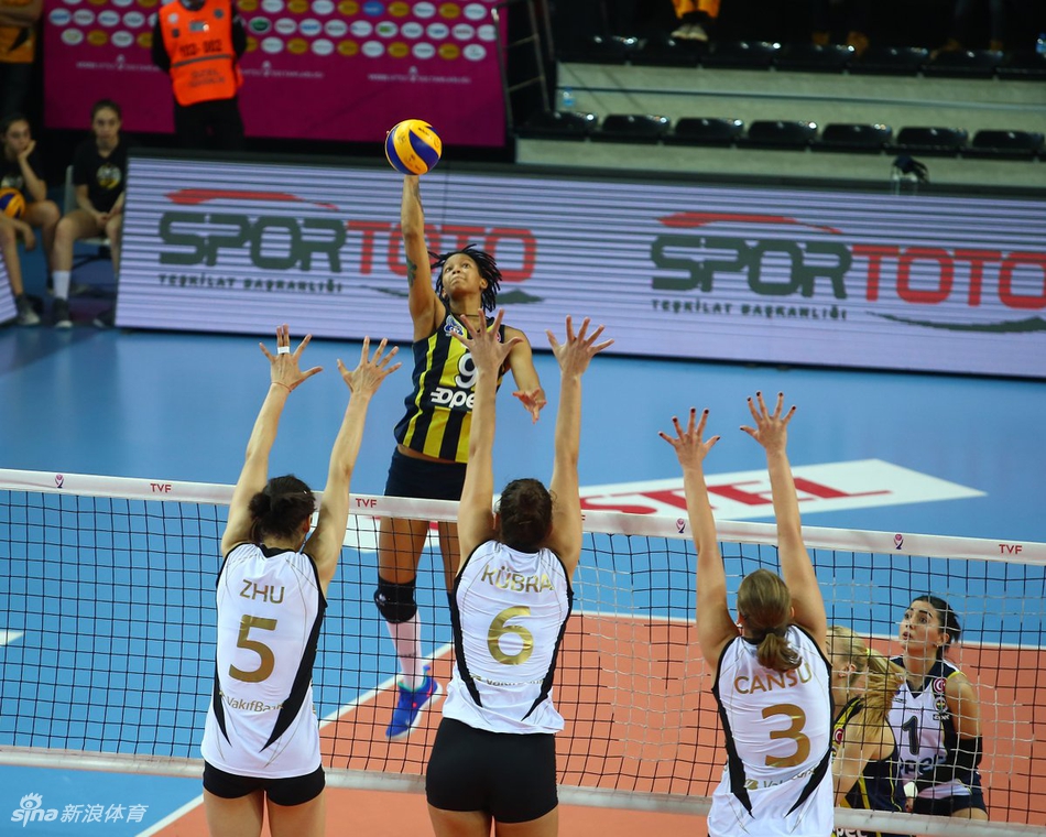 朱婷17分瓦基弗3-0费内巴切