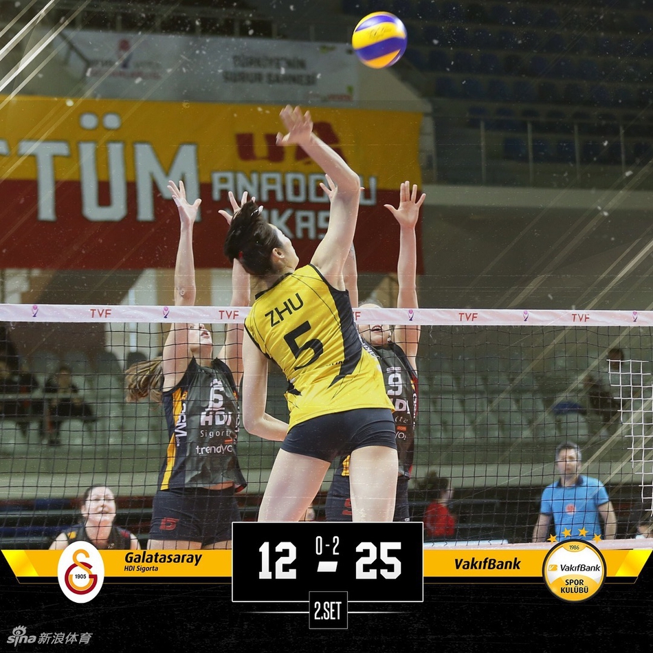 朱婷17分瓦基弗双杀加拉塔萨雷