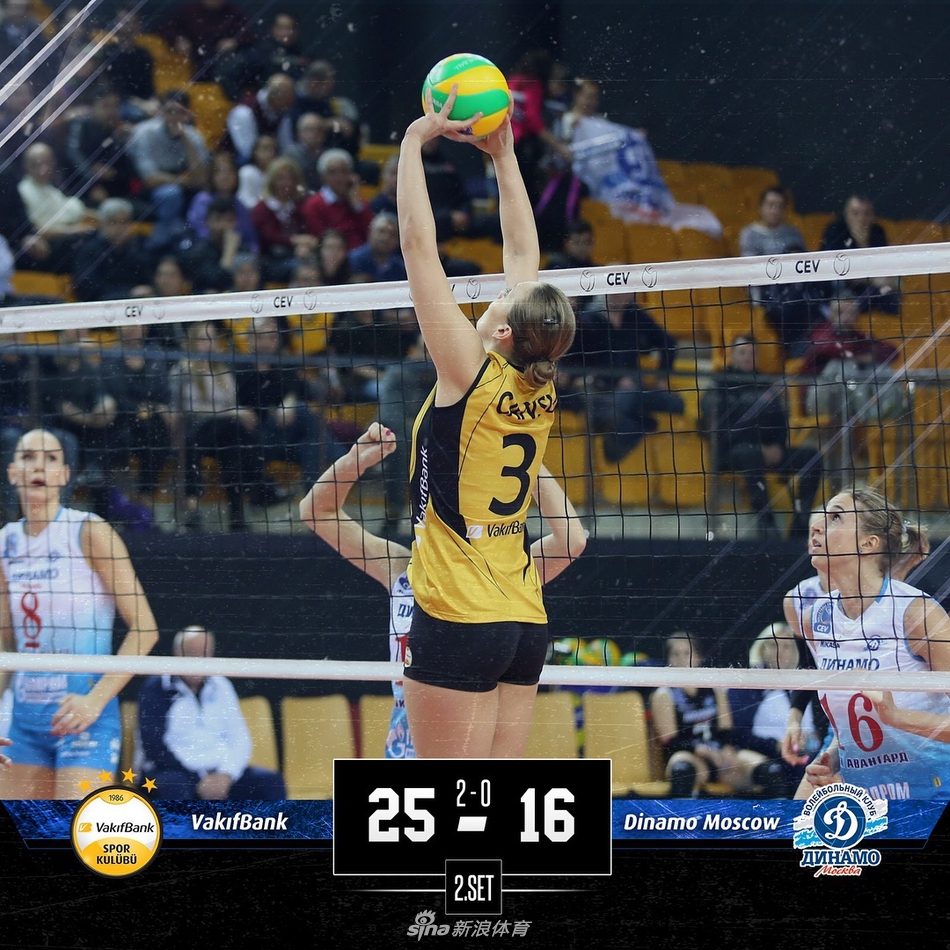 朱婷17分瓦基弗银行3-0莫斯科