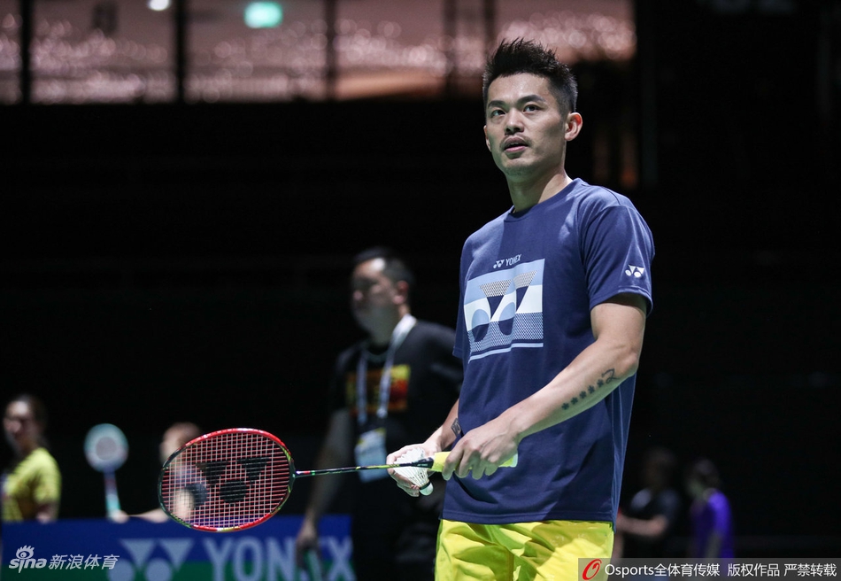 羽毛球世锦赛林丹赛前训练