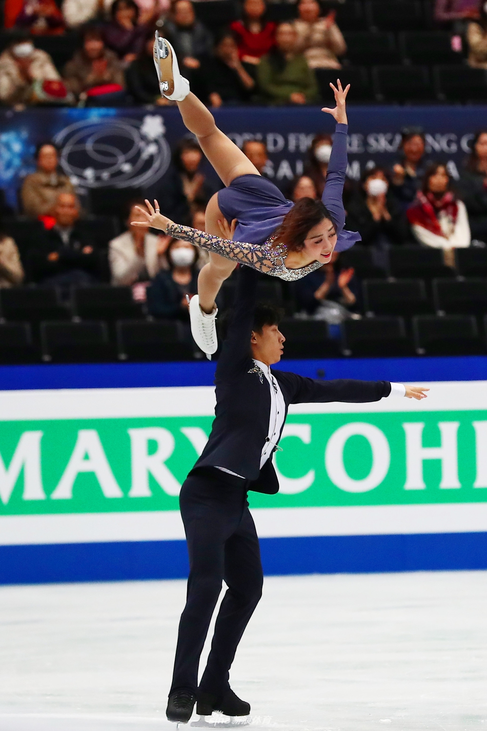 新浪直击花滑世锦赛隋文静/韩聪出战