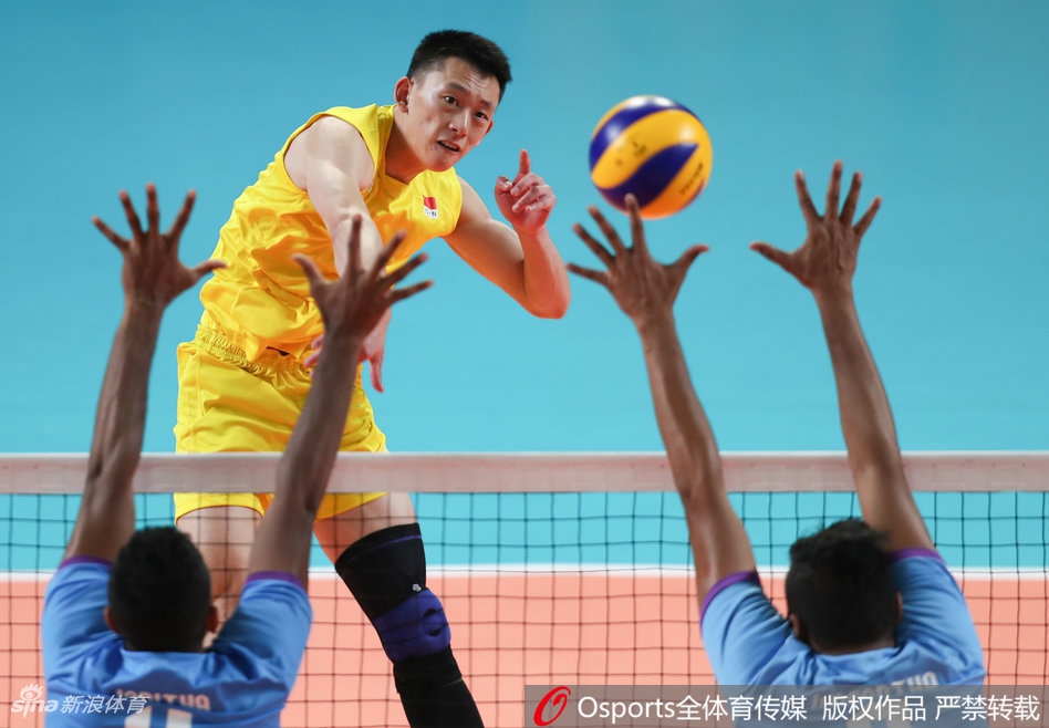 亚运会男排:中国3-1斯里兰卡