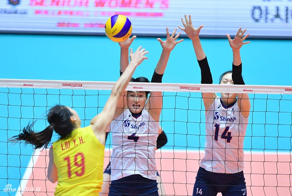 亚锦赛中国女排0-3韩国无缘奖牌