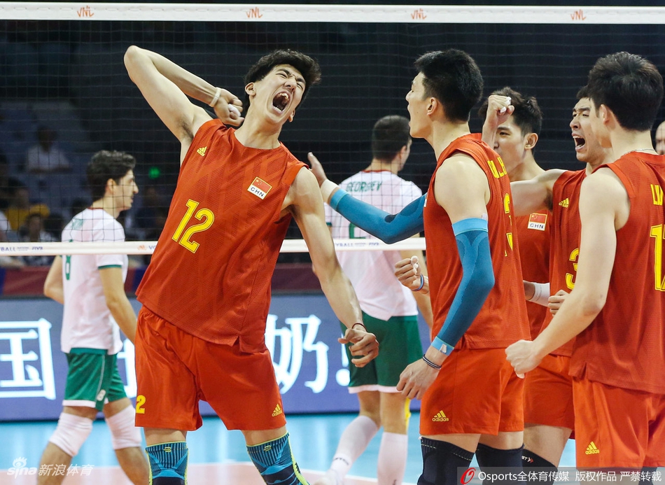世界男排联赛中国3-0保加利亚