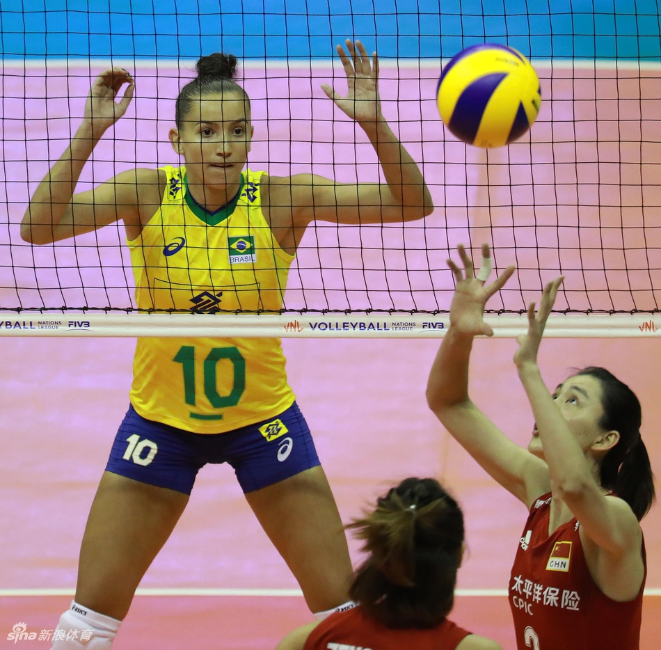 2019世界女排联赛中国0-3巴西