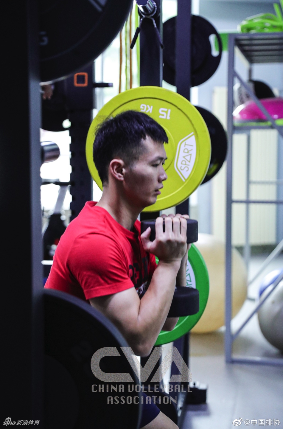中国男排超级联赛球员训练图集