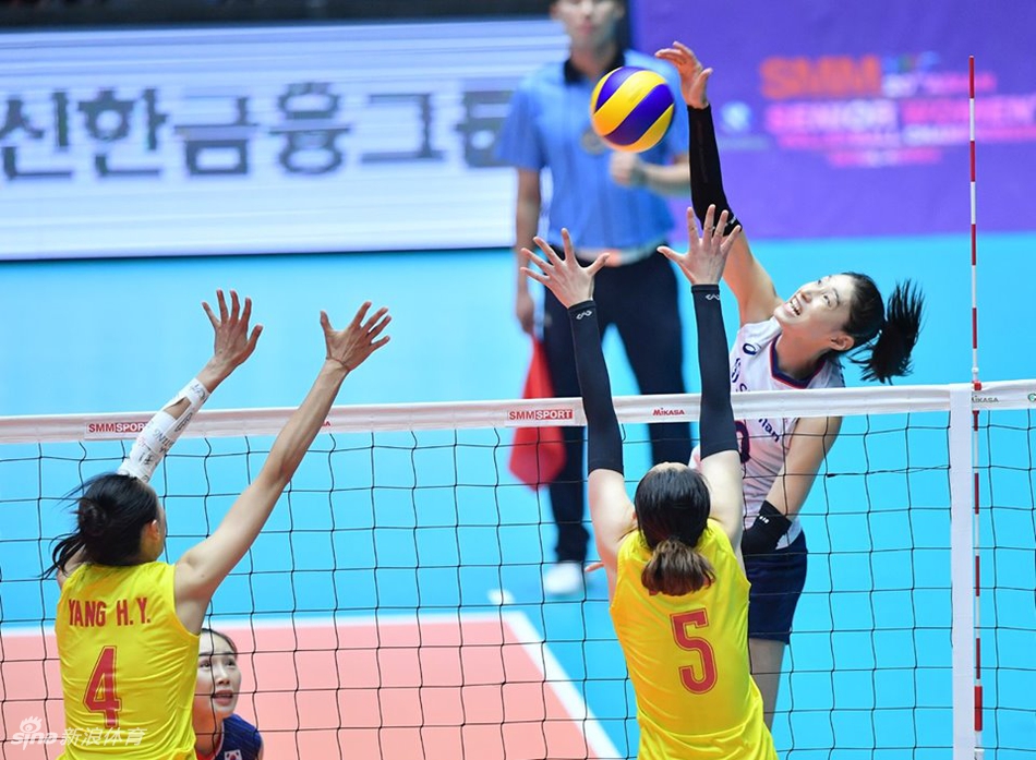 亚锦赛中国女排0-3韩国无缘奖牌